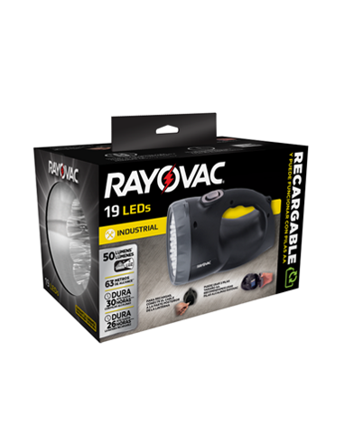 LINTERNA RAYOVAC RECARGABLE 19 LED 50 LUMENES